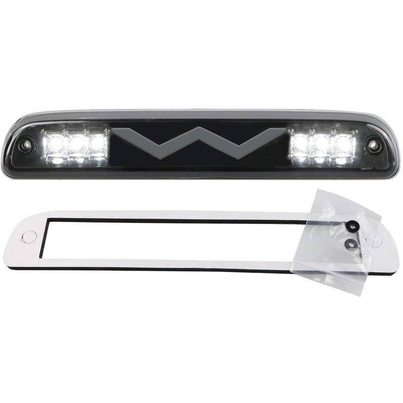 Tresound 3rd Third Brake Light for Ford F250 F350 Super Duty/for Explorer/for Ranger/for Mazda B series, Cargo Light Center High Mount Dual Row LED Lamp Tail Light Electroplating Housing (Smoked) - Image 5